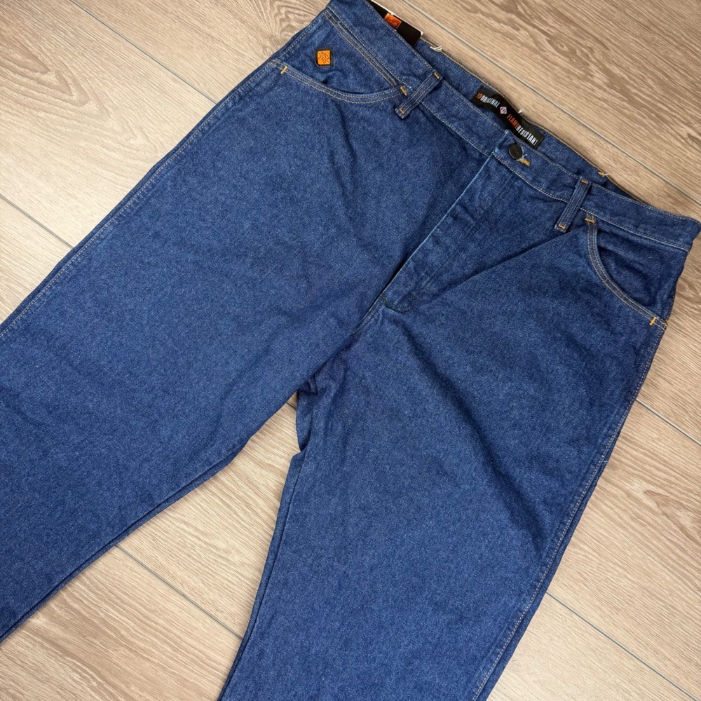 Wrangler Mens Jeans FR Flame Resistant 13 Original Cowboy Cut Blue 38x30